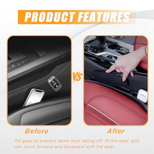 Car Seat Gap Filler Organizer, Anti-Drop Seat Gap Filler 2 Pack - Product Imagery