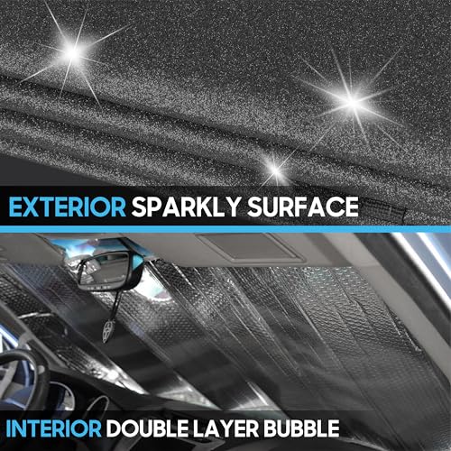 BDK-AS-2511 Front Windshield Shade-Accordion Folding Auto - Product Imagery