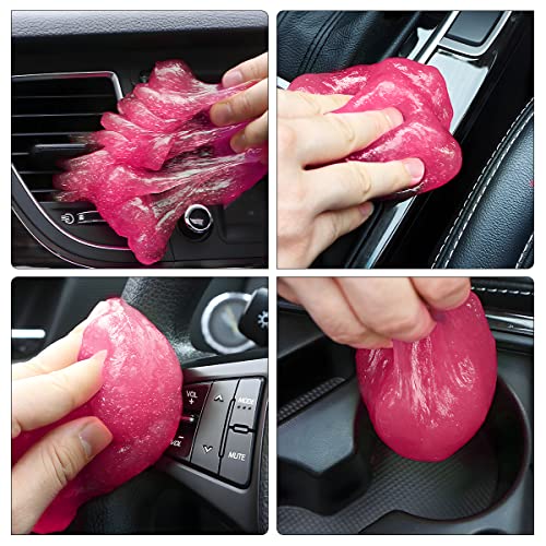 Moly Magnolia Car Cleaning Gel for Vents and Keyboards, Pink - Product Imagery
