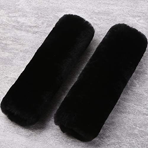 OGLAND 2 Pack Sheepskin Car Seat Belt Cover Pads | Wool Seatbelt - Product Imagery