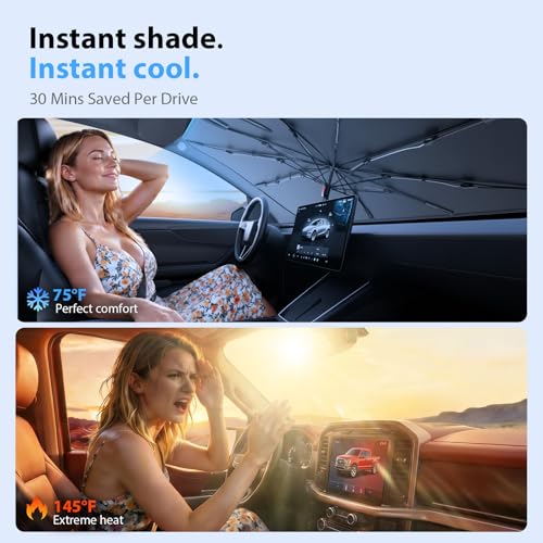 2026 Upgraded Windshield Sun Shade Umbrella for Honda HR-V - Product Imagery