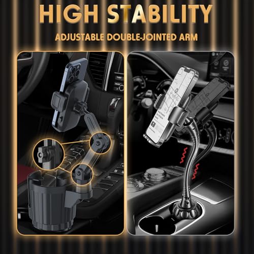 Phone Holders for Your Car, 2 in 1 Universal Stable Cup Car - Product Imagery