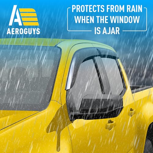 Extra Durable Window Deflectors Tape-On Window Visors Rain - Product Imagery