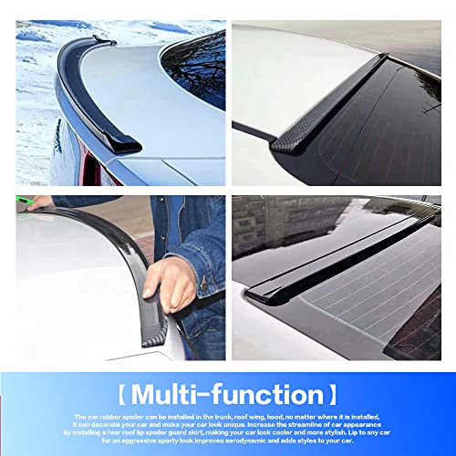 Car Trunk Spoiler Roof Lip Kit,3D PU Rear Trunk Lip or Roof - Product Imagery