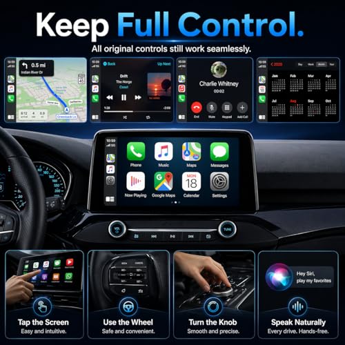 Wireless CarPlay Adapter– Android Auto Wireless Adapter, 5.8GHz - Product Imagery