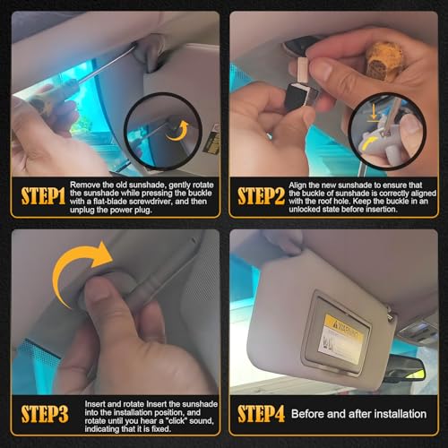 ItranMc Sun Visor Driver Side for 2016-2022 Honda Pilot, - Product Imagery