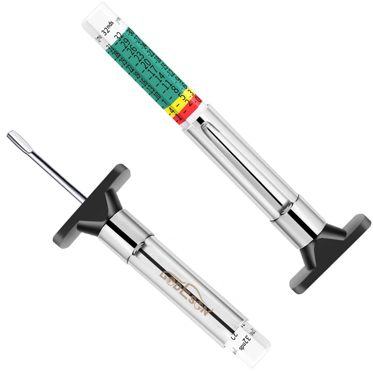 GODESON 88702 Smart Color Coded Tire Tread Depth Gauge 2 - Product Imagery