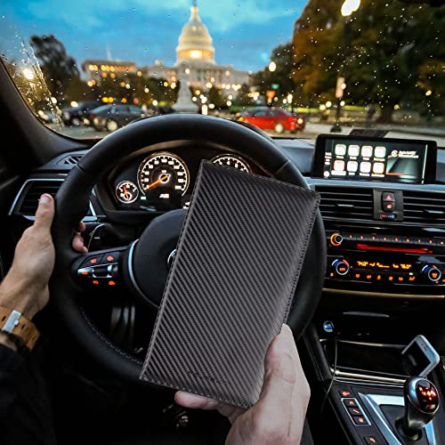 TOURSUIT Car Registration & Insurance Card Holder, Carbon Fiber - Product Imagery