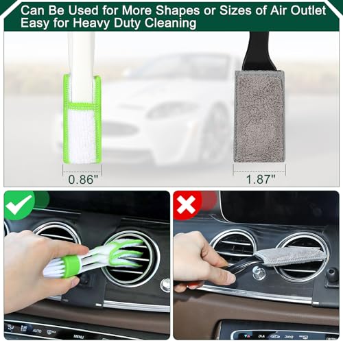 Fitosy Car Interior Duster Detail Brushes, Soft Bristles Brush - Product Imagery