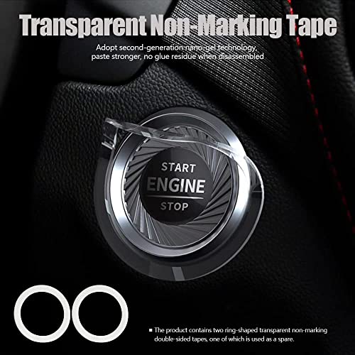 Tybasthe Rotary Push Start Button Cover, Bat Man Car Accessories - Product Imagery