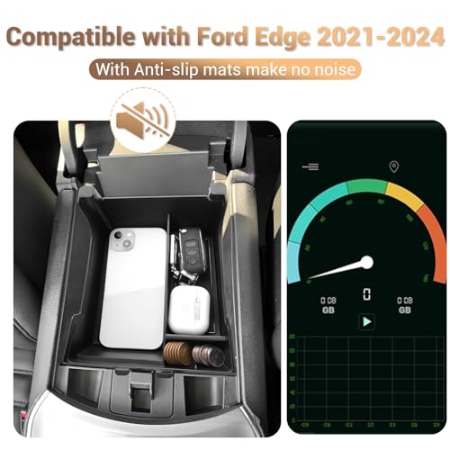 for 2024 Ford Edge Center Console Organizer Tray for 2021-2024 - Product Imagery