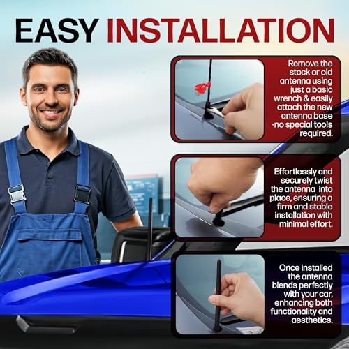 Short Rubber Car Antenna for GMC Sierra 1500 Truck (2006-2027) 6 - Product Imagery