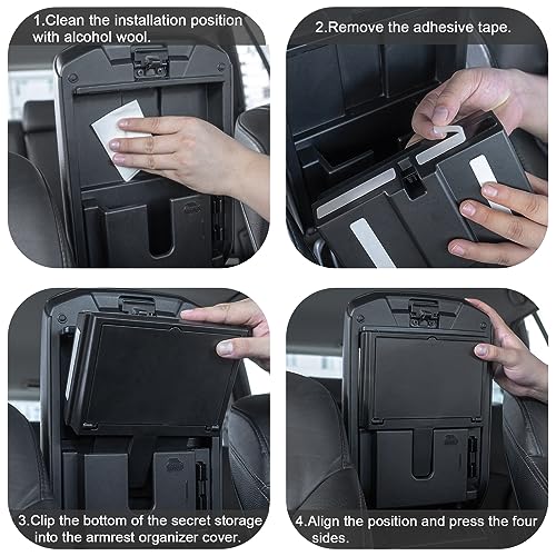 One-Touch Hidden Storage Box for Toyota 4Runner 2010-2024 - Product Imagery