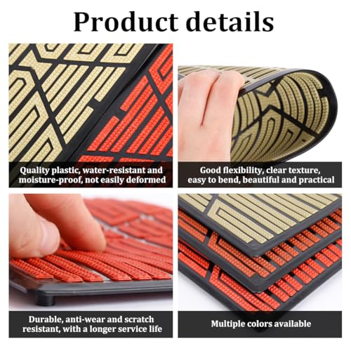 9.06 x 5.91 Inch PVC Floor Mat Repair Patch, Blue - Product Imagery