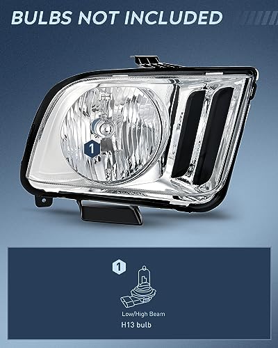 Nilight Headlight Assembly Compatible with 2005 2006 2007 2008 - Product Imagery