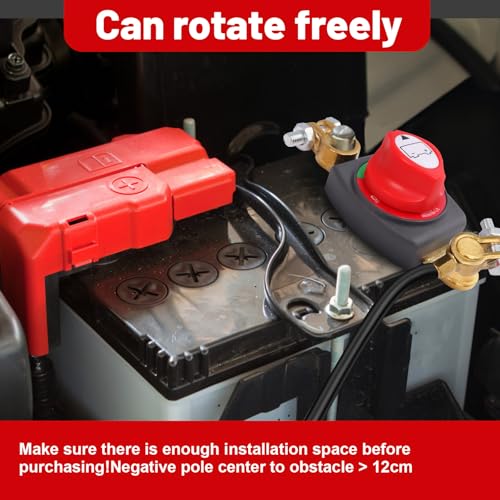 Top Post Battery Cut Off Switch 12V - 48V Volt Heavy Duty Marine - Product Imagery