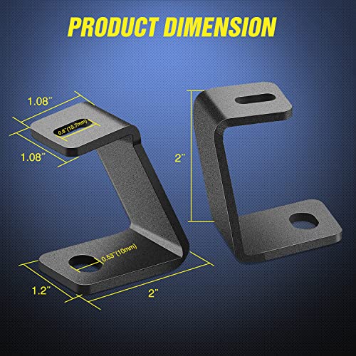 Nilight Ditch Light Brackets for Ford Raptor 2017-2023 F-150 - Product Imagery