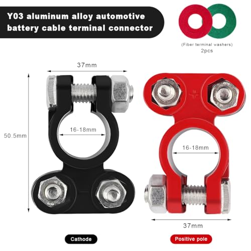 2 PCS Battery Terminal Connector, Anti Corrosion Car Battery - Product Imagery