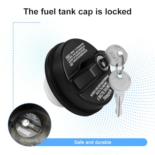 Car Locking Gas Cap, Heavy Duty Vehicle Lock Fuel Cap Cover - Product Imagery