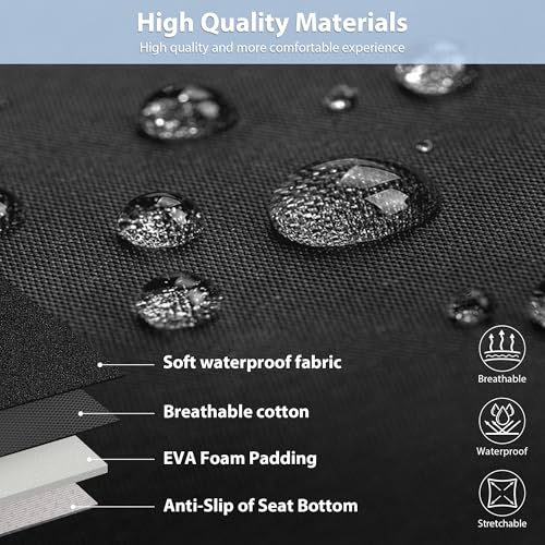 CAR PASS Waterproof Car Seat Covers Front Seats Only with 5mm - Product Imagery