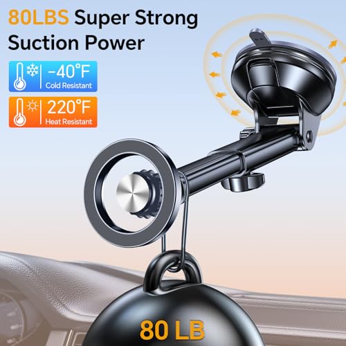 Coolpow for MagSafe Car Mount【Windshield+Vent+Dash】Magnetic - Product Imagery