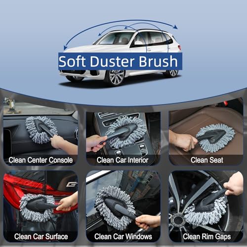 Fitosy Car Interior Duster Detail Brush Cleaning Gel Kit, Dust - Product Imagery