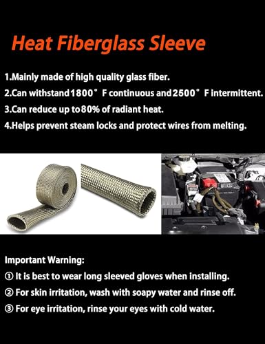 Fuel Line Heat Shield Wire Heat Shield Heat Shield Sleeve Auto - Product Imagery