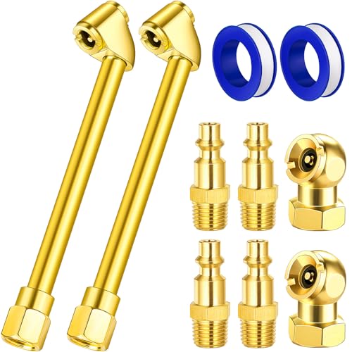 LUMITECO 2 Pack Heavy Duty Air Chuck Set-1/4 Inch Female NPT - Product Imagery