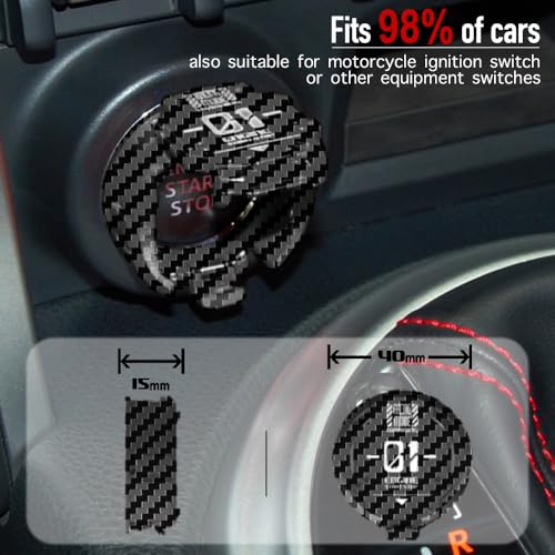 Original Push Start Button Cover, Metal Mecha Car Engine Start - Product Imagery