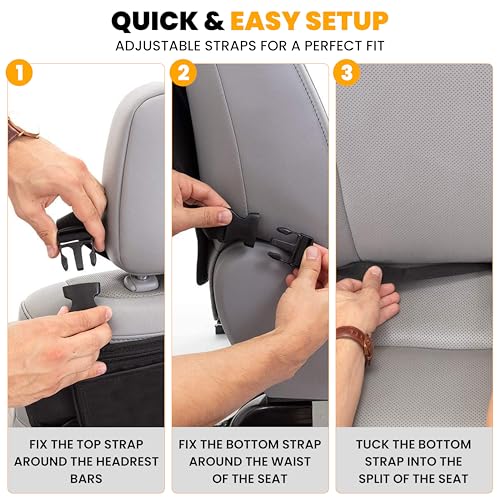 EcoNour Car Kick Mats Back Seat Protector - Product Imagery