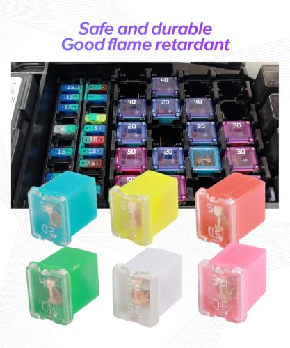 10PCS Automotive Fuses,Car Accessories Universal 20A 30A 40A 50A - Product Imagery