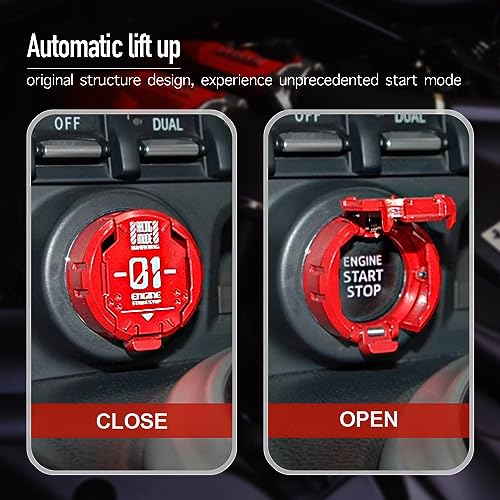 𝙊𝙧𝙞𝙜𝙞𝙣𝙖𝙡 | Push Start Button Cover, Metal Mecha Car - Product Imagery