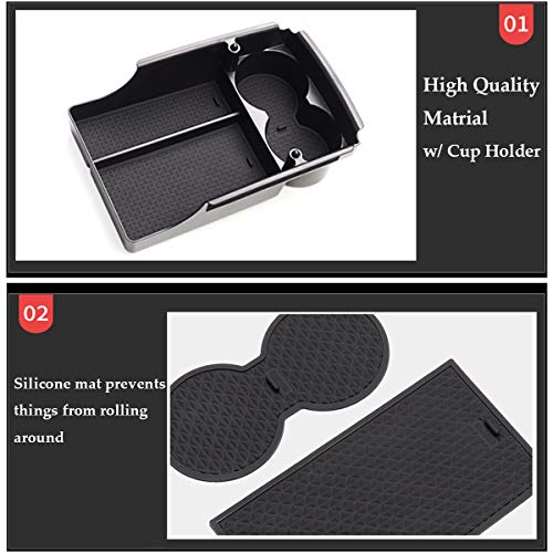 Jaronx Compatible with Tesla Model X/S Center Console Organizer - Product Imagery