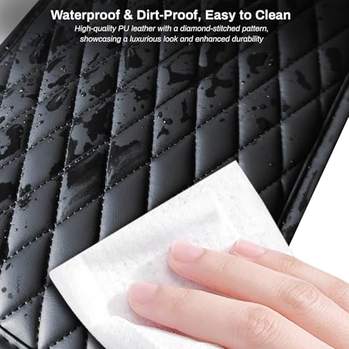 Ouzorp Car Center Console Cover, Upgraded Microfiber Leather Car - Product Imagery