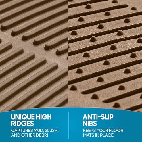 BDK ProLiner Floor Mats for Cars Trucks SUV, 4-Piece All-Weather - Product Imagery