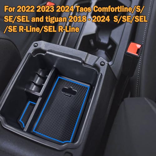 Center Console Organizer for 2018-2024 Tiguan & 2022-2024 Taos - Product Imagery