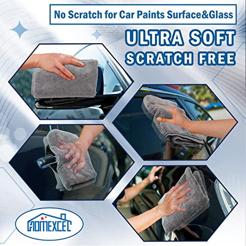 HOMEXCEL Professional Large Microfiber Car Drying Towels 2 Pack, - Product Imagery