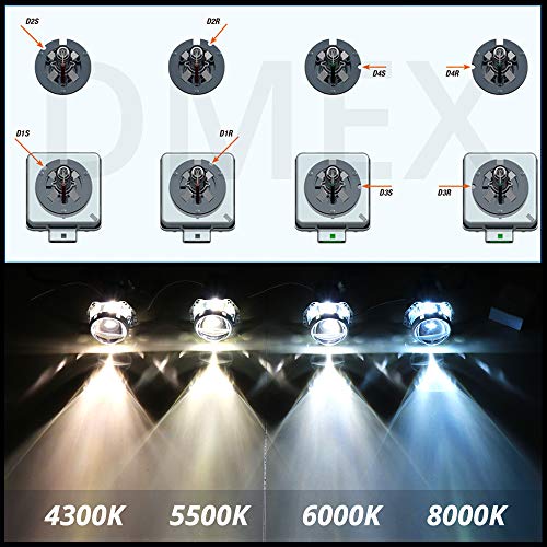 DMEX D3S HID Headlight Bulbs 4300K Warm White Xenon 35W 66340 - Product Imagery
