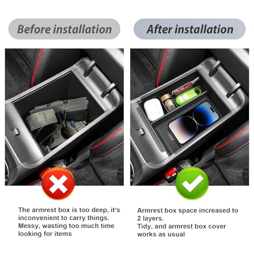SKTU for 2025 2026 Hyundai Tucson Center Console Organizer for - Product Imagery