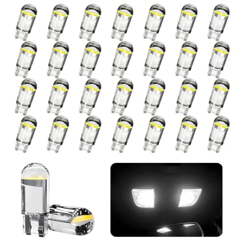 30PCS 194 LED Bulbs, T10 168 W5W Interior Light Replacement - Product Imagery