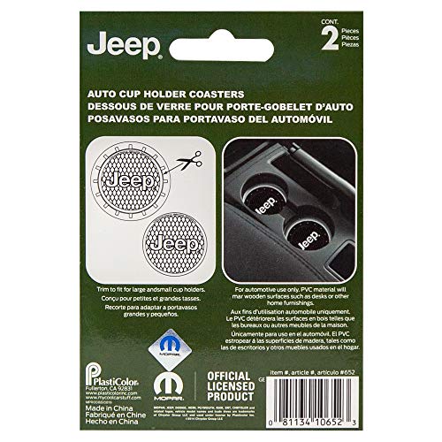 Plasticolor 000652R01 Jeep Logo Auto Car Truck SUV Cup Holder - Product Imagery