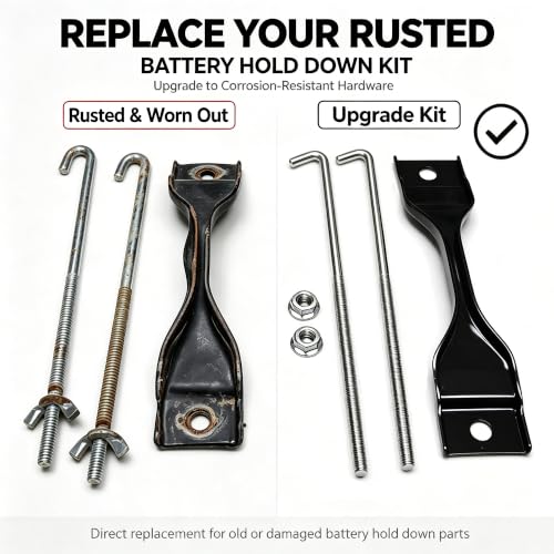 Battery Hold Down,304 SS J-Bolt Kit,Fits Civic 06-15,CR-V 07-11 - Product Imagery