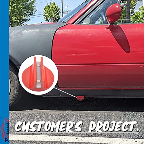 Potauto Universal Aluminum Grooved Magnetic Jack Pad Jacking Puck - Product Imagery