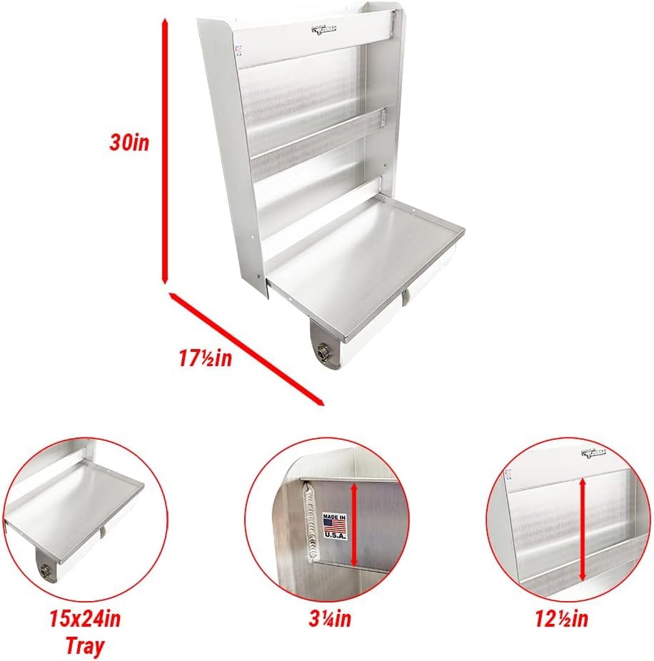 Pit Posse 445 Trailer Door Cabinet Organizer Senior Work Station - Product Imagery