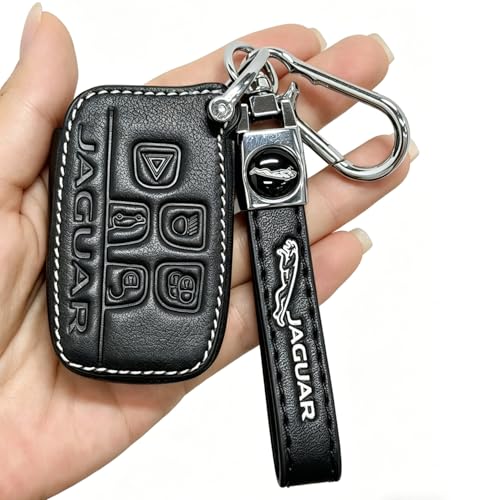 Leather Car Keychain, forJaguar I-PAC F-PAC E-PAC XEL XFL XJ XF - Product Imagery