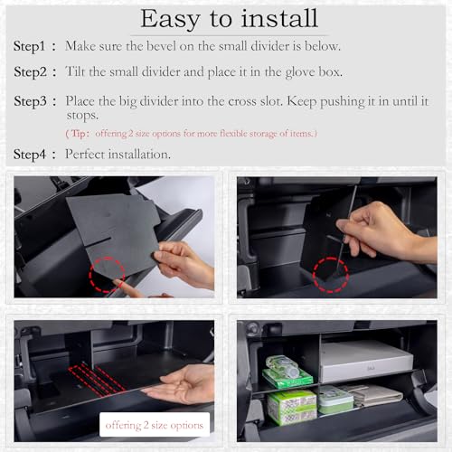 JDMCAR Glove Box Organizer Tray for 2025-2026 Toyota 4Runner - Product Imagery