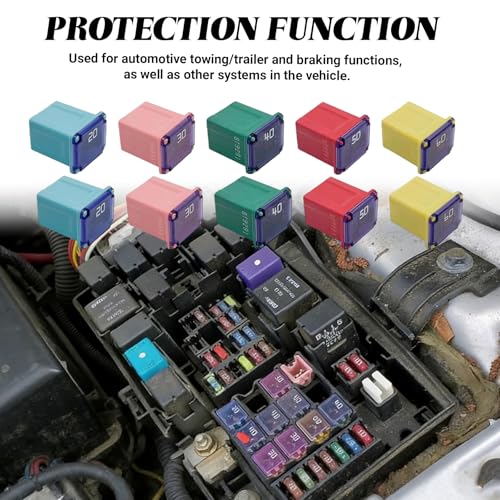 10PCS Car Fuse Combination, Low Profile Box Shaped Automotive - Product Imagery