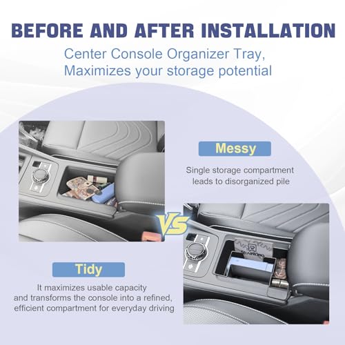 RUNROAD Center Console Organizer Tray for 2025 2026 VW Tiguan - Product Imagery