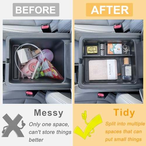 PIMCAR 2-Piece Center Console Organizer & Armrest Divider Set - Product Imagery