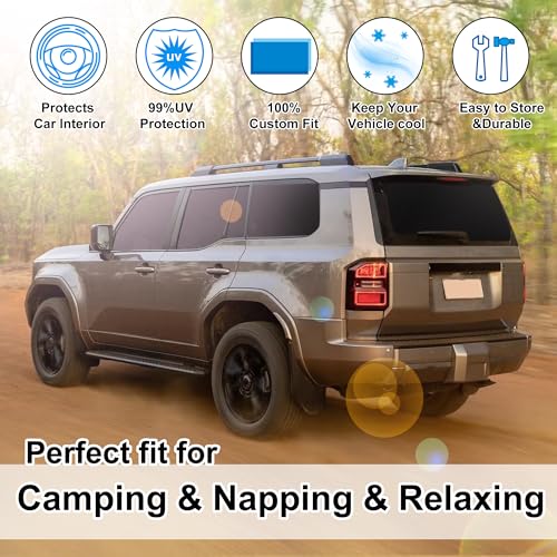 8PCS Windshield Sun Shade Custom Fit for 2024 2025 2026 Toyota - Product Imagery